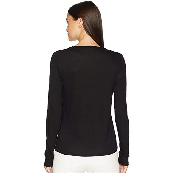 Vince Essential Long Sleeve Jersey Crewneck Lightweight Top - Picture 8 of 10